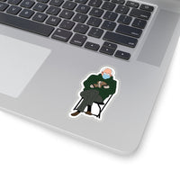 Bernie Sanders with Mittens - 3" x 3" Sticker