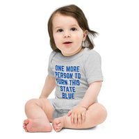 One More Person to Turn This State Blue Baby Onesie