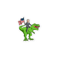 President Biden on a T-Rex Sticker