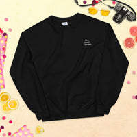 Live. Laugh. Liberate. - Black Embroidered Sweatshirt