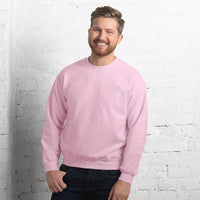 Live. Laugh. Liberate. - Pink Embroidered Sweatshirt