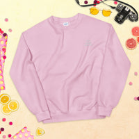 Live. Laugh. Liberate. - Pink Embroidered Sweatshirt