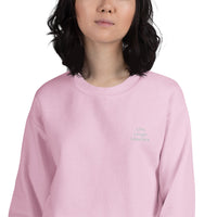 Live. Laugh. Liberate. - Pink Embroidered Sweatshirt