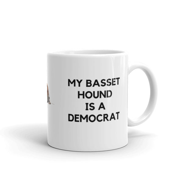 My Basset Hound is a Democrat Mug
