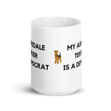 My Airedale Terrier is a Democrat Mug