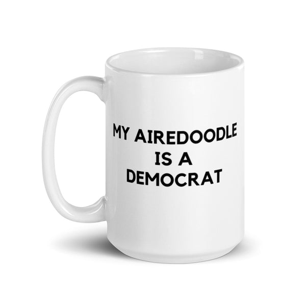 My Airedoodle is a Democrat