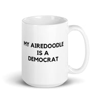 My Airedoodle is a Democrat